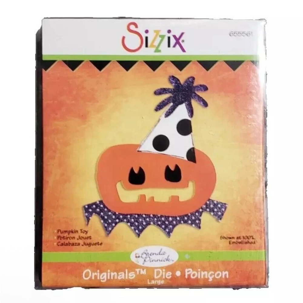Sizzix 655561 Originals Die Pumpkin Toy NIB